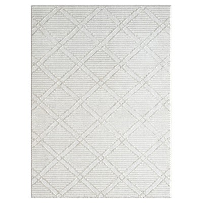 Luxe Weavers Geometric Diamond Pattern Area Rug