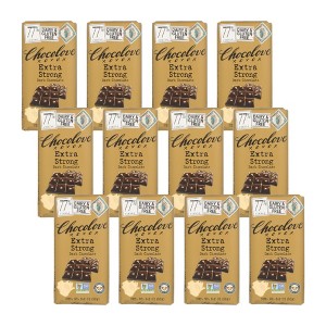 Chocolove Extra Strong Dark Chocolate Bar - Case of 12/3.2 oz - 1 of 4