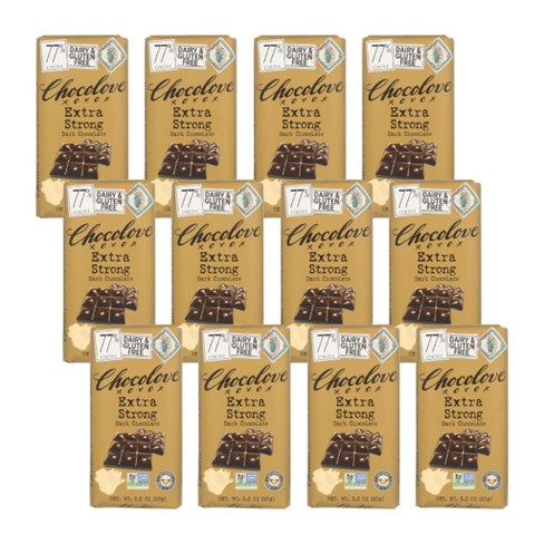 Chocolove Strong Dark Chocolate Bar (12x3.2 Oz)