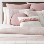 8pc Stripe Boho Comforter Set Mauve - Threshold™