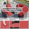 ALAULM Outdoor Patio Furniture Set Outdoor Sectional Rattan Sofa Set Brown Manual Wicker Patio Conversation Set with Cushions - 4 of 4