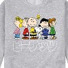 Men's - Peanuts - Sally Linus Charlie Snoopy Woodstock Lucy Patty Kanji Crew Graphic Fleece Sweatshirt - 2 of 4