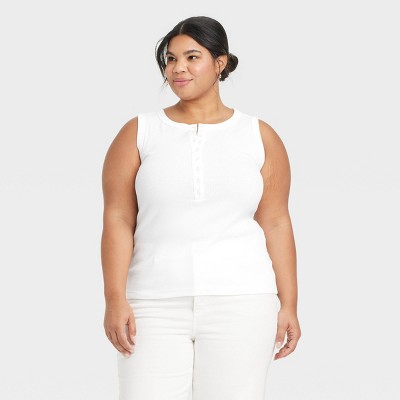 Women's Henley Tank Top - Universal Thread™