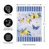 Lemon Blue Burlap Garden Flag - 3 of 4