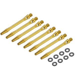Unique Bargains 2BA Thread Aluminum Dart Shafts with Rubber Rings for Steel Tip 8 Pcs - 1 of 4