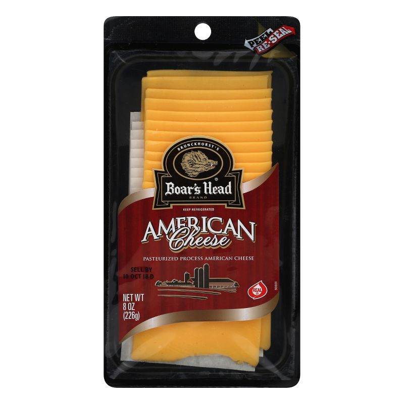 Boar&#39;s Head American Yellow Cheese - 8oz, 1 of 5
