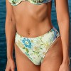 Women's Retro Floral Cheeky High Waisted Bikini Bottoms Swimsuit - Cupshe - 3 of 4