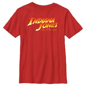 Boy's Indiana Jones and the Dial of Destiny Official Movie Logo T-Shirt - 1 of 4