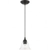 Livex Lighting Moreland 1 - Light Pendant in  Black - 4 of 4