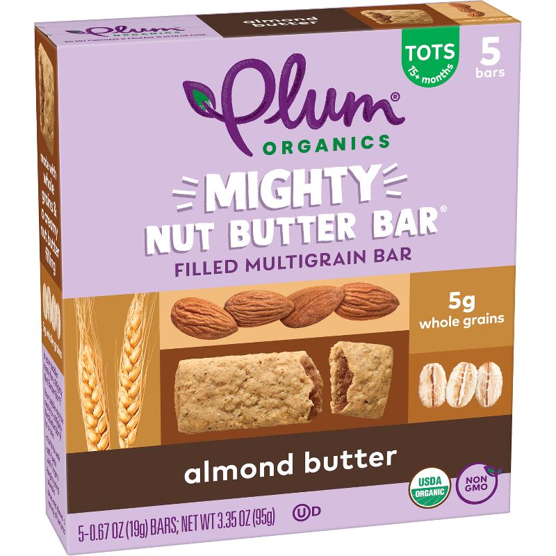 Plum Organics Mighty Nut Almond Butter Bar - 5ct/3.35oz, 4 of 14