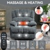 Power Lift Recliner Chair with Massage and Heat for Elderly, Overstuffed Wide Recliners, Heavy Duty and Safety Reclining Mechanism with USB Ports - 2 of 4