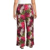 Lands' End Women's Rayon High Rise Wide Leg Pants - Set Bottom - 2 of 3