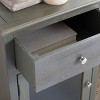 Ziva 1 Drawer Nightstand With Glass Cabinet - AMH6630 - Safavieh Couture - 2 of 4