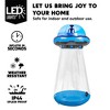 Joyfy 6/9/12 FT Tall Halloween Inflatable Outdoor Decoration, Inflatable Blue UFO with LEDs for Halloween Party Yard Garden Lawn Outside Decoration - 2 of 4