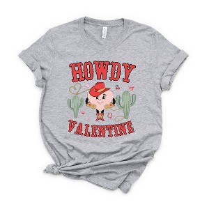 Simply Sage Market Women's Howdy Valentine Heart Short Sleeve Graphic Tee - 1 of 3