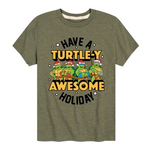 Boys' - Teenage Mutant Ninja Turtles - Turtley Awesome Group Short Sleeve Graphic T-Shirt - 1 of 4