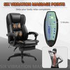 Aghana Digitals Black Executive Massage Office Chair with 6-Point Vibration, 5 Modes, 135° Recline, - 3 of 4