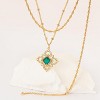 14K Gold Layered Necklace Set - Floral Clover Pendant Stackable Jewelry for Women, Engagement/Birthday Gift - 4 of 4