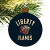 Liberty University Flames Logo Wood Christmas Tree Holiday Ornament - 4 of 4