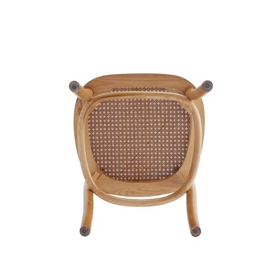 Paragon Nature Cane Sophisticated Wood and Rattan Dining Side Chair
