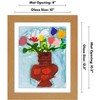 Americanflat Kids Art Frame 10x12.5 inches with 8.5x11 inches Mat - Composite Wood And Glass - Holds 100 Artworks - 2 of 4