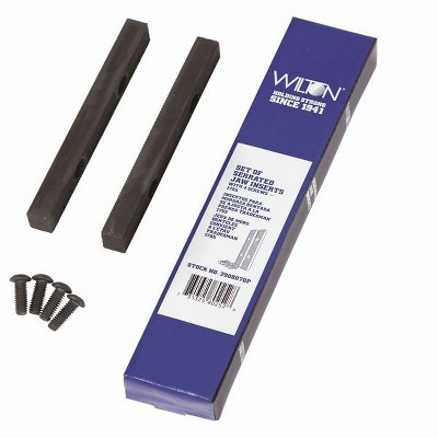 Wilton  Serrated Vise Jaws,Steel,PK2 2908070P