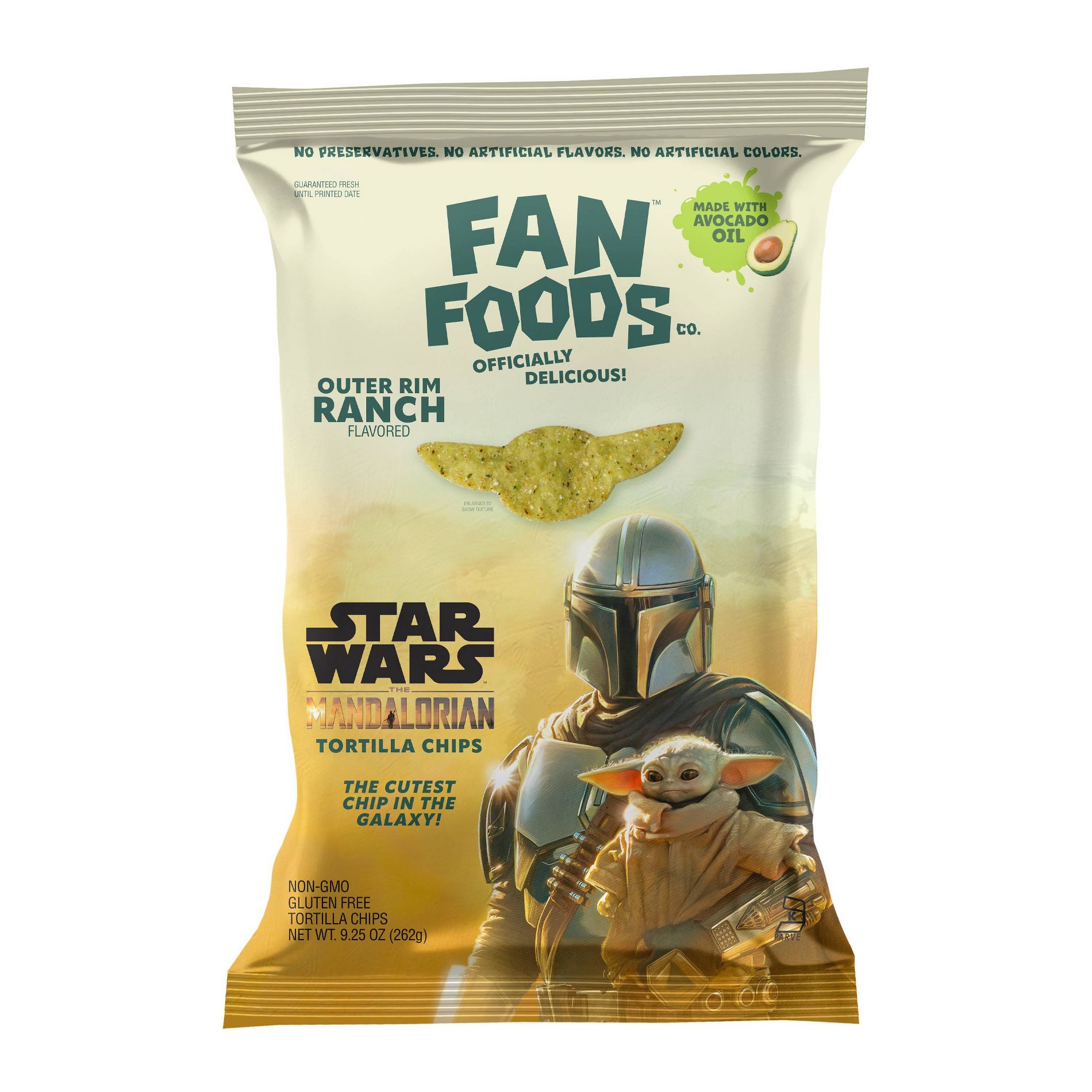 Fan Foods Star Wars Mandalorian Outer Rim Ranch Tortilla Chips - 9.25oz