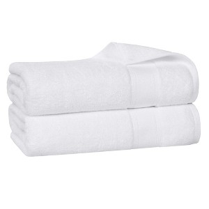 Classic Zero Twist Cotton Medium Weight Ultra-Soft Absorbent Towel Set by Blue Nile Mills - 1 of 4