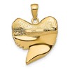 Black Bow Jewelry 14k Yellow Gold 3D Shark Tooth Pendant - 3 of 4