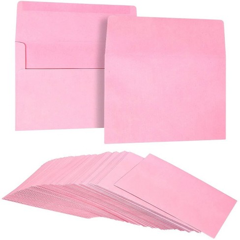 100 PINK PARCHMENT A6 Envelopes 