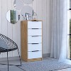 Lyngins Modern 5-Drawer Dresser with Metal Handles,Chest of Drawers,Tall Dresser,Storage Furniture for Bedroom,Living Room - 2 of 4