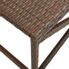 vidaXL Outdoor Patio Bench Outdoor Garden Bench with Steel Frame Poly Rattan - Brown 47.2" - 4 of 4
