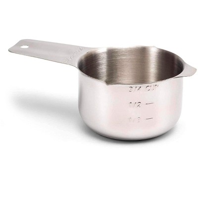 de Buyer 4827.02 Set of 4 Stainless Steel Measuring Cups, 60, 80, 125, 250 ml Capacities