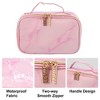 Unique Bargains Makeup Bag Cosmetic Brush Storage Box Makeup Organizers Travel Bag 8"x5"x4" 1 Pcs - 3 of 4
