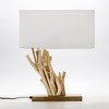 Modern Home Angled Driftwood Nautical Wooden Table Lamp - 3 of 4