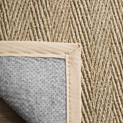 Reversible Gray Cotton Flat Woven Rug 47" Easy Care