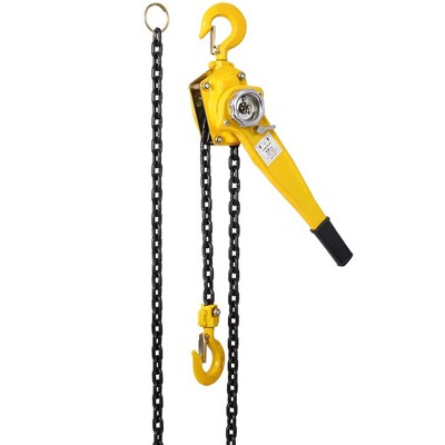 Chain Hoist Lever Chain Hoist 3/4 Ton 1650LBS Capacity 10 FT Chain Come Along With Heavy Duty Hooks Ratchet Lever Chain Block Hoist Lift Puller