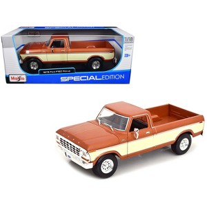 1979 Ford F-150 Ranger Pickup Truck Brown Metallic and Cream "Special Edition" 1/18 Diecast Model Car by Maisto - 1 of 3