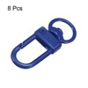 Unique Bargains DIY Craft Key Organization Lobster Claw Lanyard Swivel Clasps 1.3" x 0.51" 8 Pcs - 3 of 4