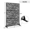 Dovelina Metal Outdoor Privacy Screen Freestanding Garden Privacy Screen - 3 of 4