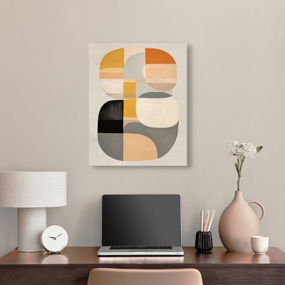 Soft Spot 2 Multicolor Abstract Canvas Wall Art, 20" x 24"