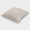 Staggered Striped Chenille Woven Jacquard Square Throw Pillow - freshmint - 2 of 4