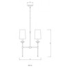 Z-Lite Emily 2 - Light Chandelier in  Polished Nickel - 4 of 4