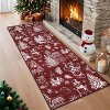 2x6 Chrismas Rugs for Kitchen Floor Indoor Entryway Rug Xmas Bathroom Runner Rug - 2 of 4