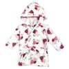 Hudson Baby Infant Girl 2Pc Plush Animal Face Bathrobe, Rose Floral, 0-9 Months - image 3 of 3