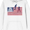 Full Metal Jacket United States Flag With Title Logo and Two Soldiers Men's White Hoodie - 2 of 2