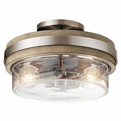 Grand Bank™ 2 Light Semi Flush Auburn Stained™