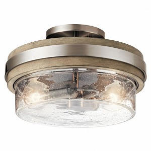 Grand Bank™ 2 Light Semi Flush Auburn Stained™ - 1 of 1