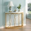 Tribesigns Half Moon Console Table, Modern Semi Circle Sofa Table - image 2 of 4