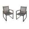 PAGED Set of 2 Patio Dining Chairs,Modern Outdoor Dining Chairs with Aluminum Frame,24.5 inch Chairs Suitable for Patio,Garden, - 4 of 4